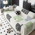 Boho Style Sofa Throw Covers with Tassel Embellishment | All-Season topspet