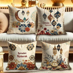 Pillowcase - Floral Polyester Lantern 45cm