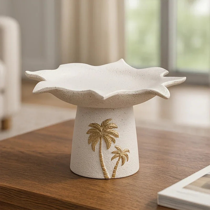 Decorative Tray - Palm Tree Paintings Ceramic Small