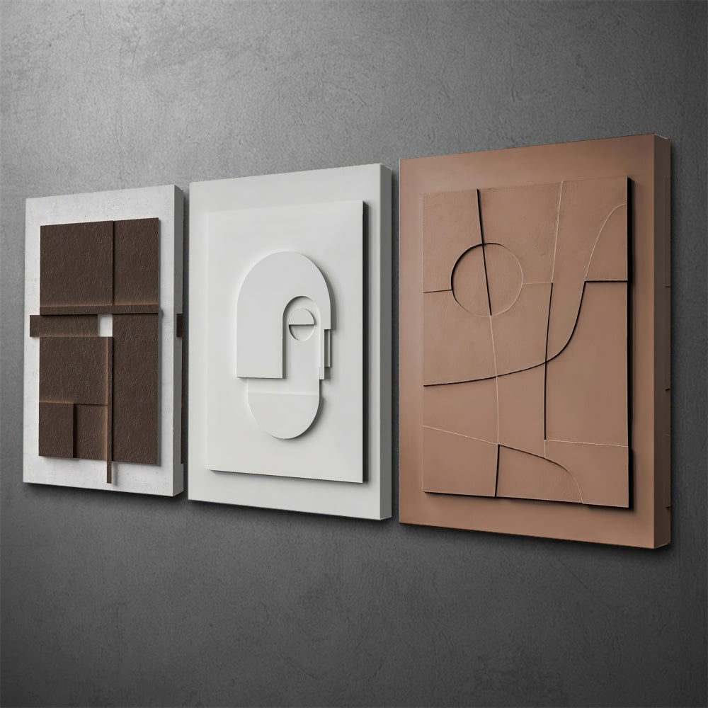 Wall Art - Modern Abstract Neutral Horizontal