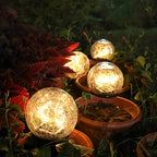 1/2/4 Sets Of Garden Solar Lights, Cracked Glass Bulb LED Outdoor Decorative Lights, Solar Floor Lights, Garden Landscape Lawn Lights, IP44 Waterproof And Durable, Suitable For Courtyards, Lawns And Gardens And Universal Holi House Of Avana