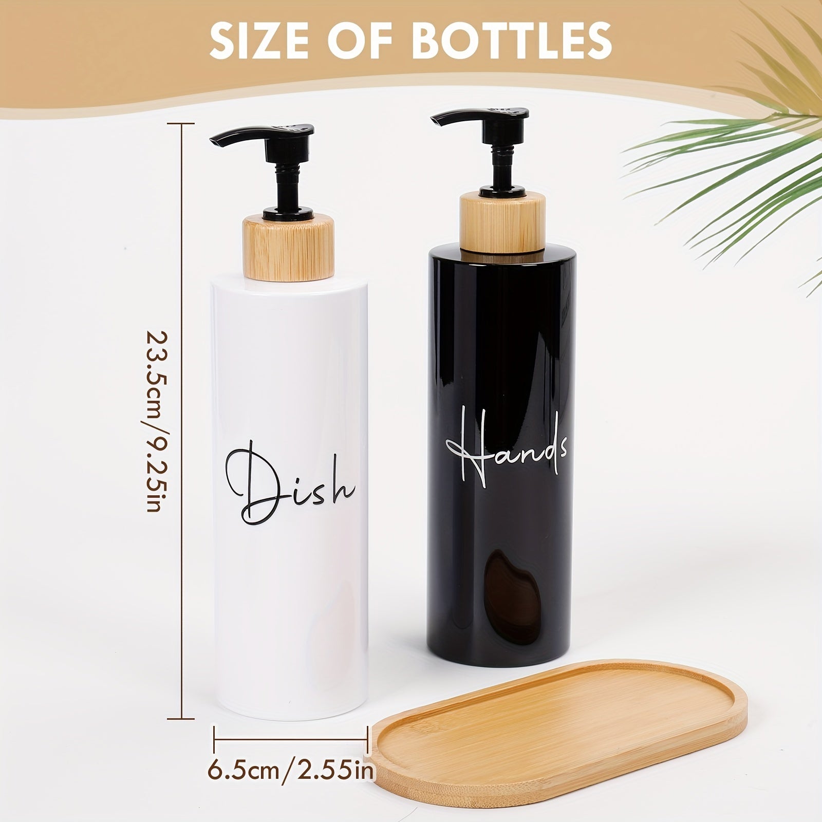 Soap Dispenser - Refillable Black Plastic