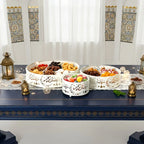 Metal Tray - Golden Islamic-style Dinner Plate