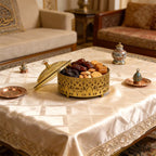 Ramadan Candy Jar - Golden Islamic Style