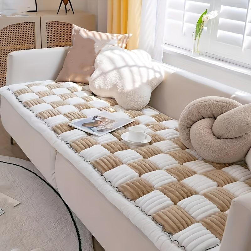 Modular Sofa Cover – Nordic Style Winter Plush Cushion Slipcover topspet
