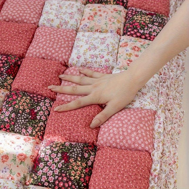 Waterproof Sofa Cover & Garden Style Patchwork Cotton Couch Pad topspet