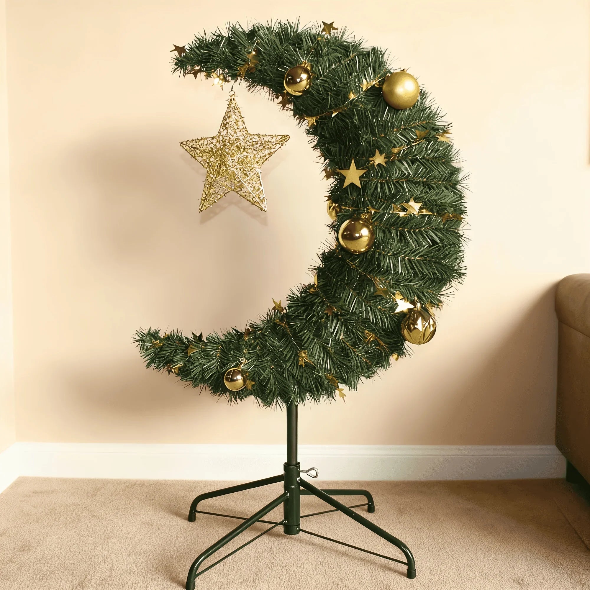 Ornament - Decorative Metal Gold Star