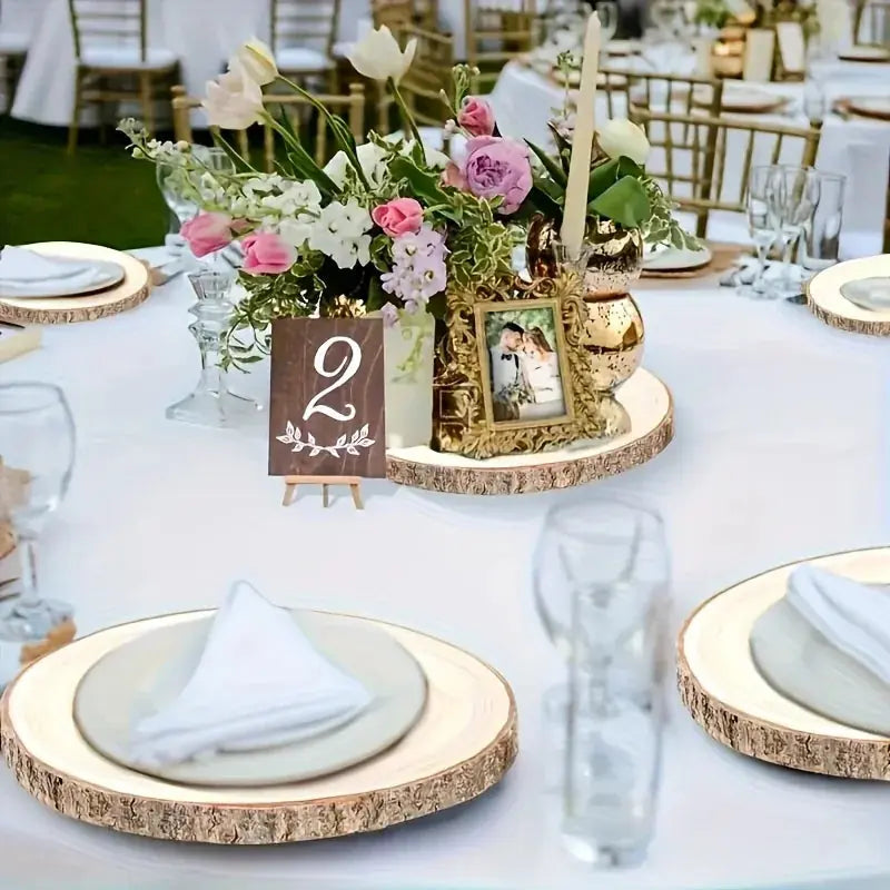 6/8/10 Pack 9-10 Inch Large Wood Slices for Centerpieces Natural Unfinished Wooden Chips for Wedding... - House Of Avana [[SKU:HOA-SCU-480]]