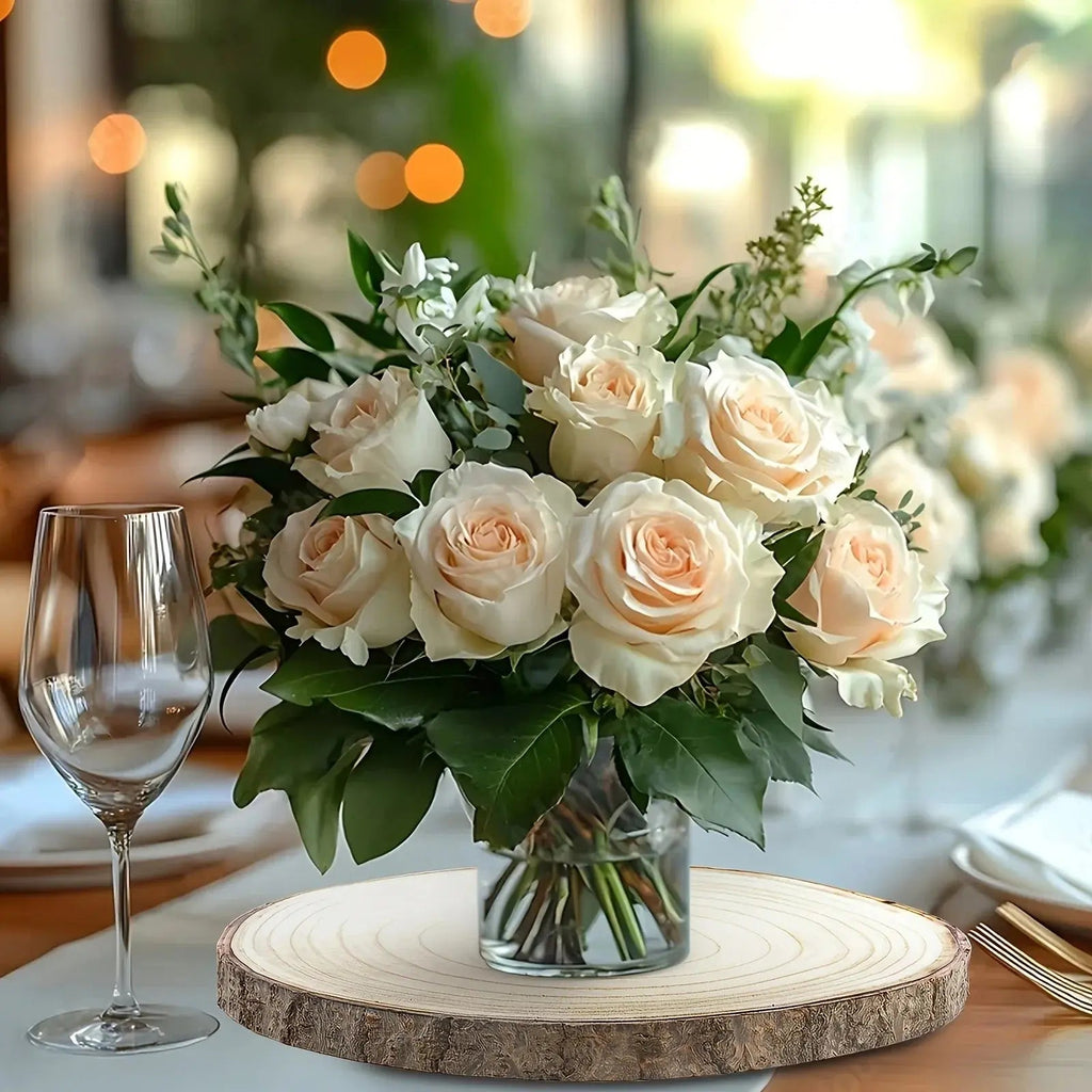 6/8/10 Pack 9-10 Inch Large Wood Slices for Centerpieces Natural Unfinished Wooden Chips for Wedding... - House Of Avana [[SKU:HOA-SCU-480]]