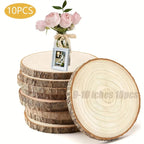 6/8/10 Pack 9-10 Inch Large Wood Slices for Centerpieces Natural Unfinished Wooden Chips for Wedding... - House Of Avana [[SKU:HOA-SCU-480]]