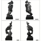 Abstract Thinker Sculpture – Metal [[SKU:HOA-SCU-556]]