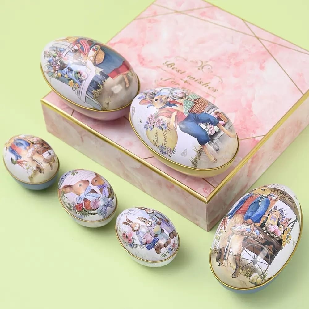 Tin Box - Reusable Metal Eggshell Style Small