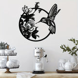 Circular Hummingbird Wall Art Decor | House of Avana