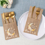 Burlap Bags - Moon Lantern Eid Decor