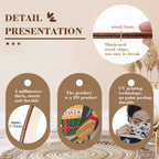 Wall Pediment - Tropical Leaf Design Wooden Natural