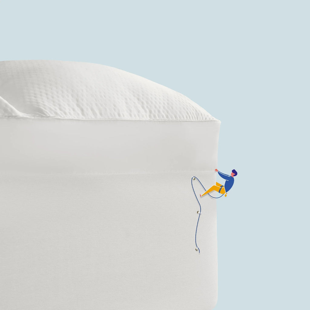 Extra Fluffy Mattress Pad Deep Pockets White