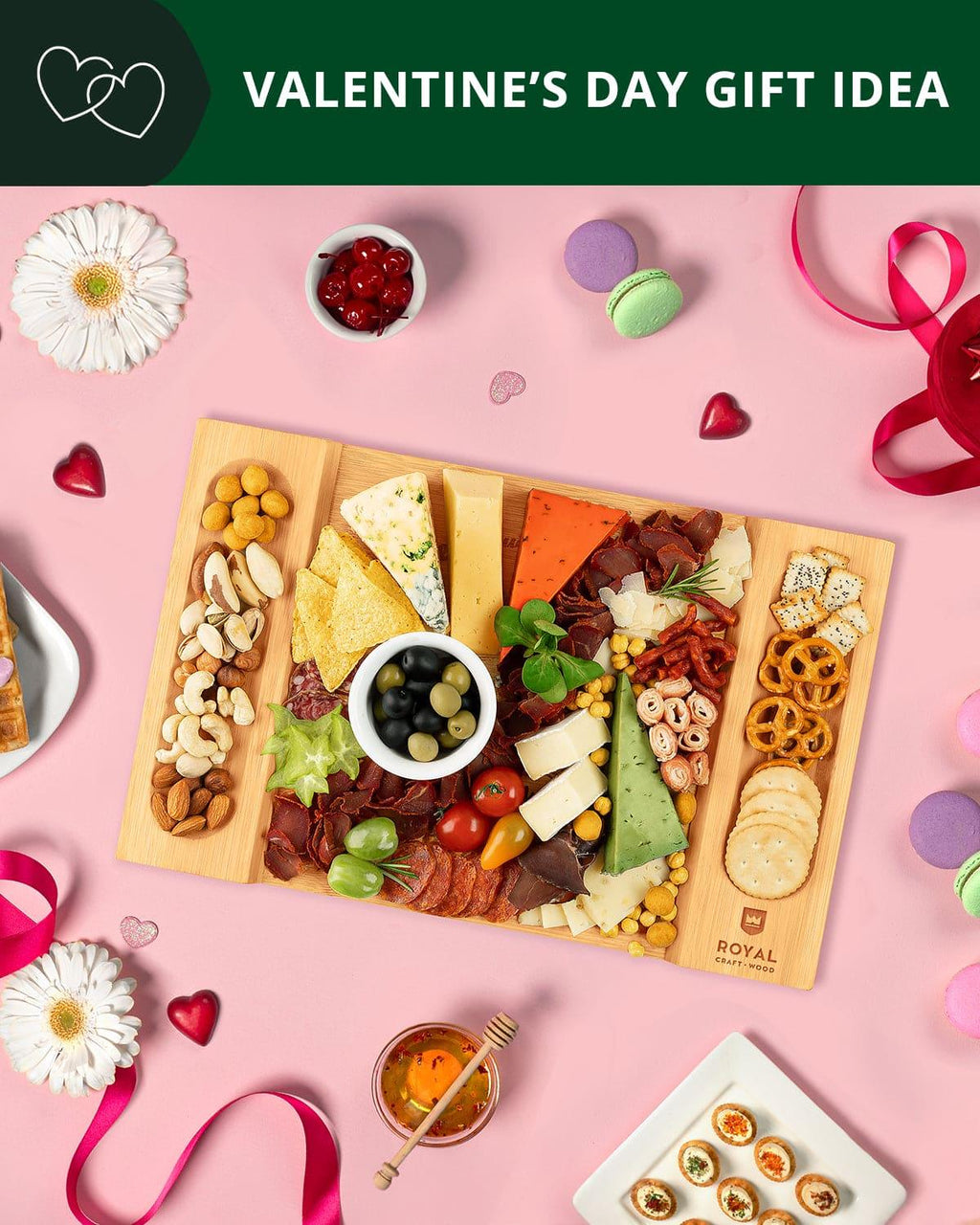 Cheese Board, 15.5” x 10” Royal Craft Wood