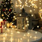 200cm/78.74 Inch LED Christmas Snowflake String Lights, Suitable for Indoor Office Smart Decoration - Room Party Wedding Gift Graduation Season Décor (Battery Not Included), Holiday Decor, Decorative Lighting, Ambient Lighti House Of Avana