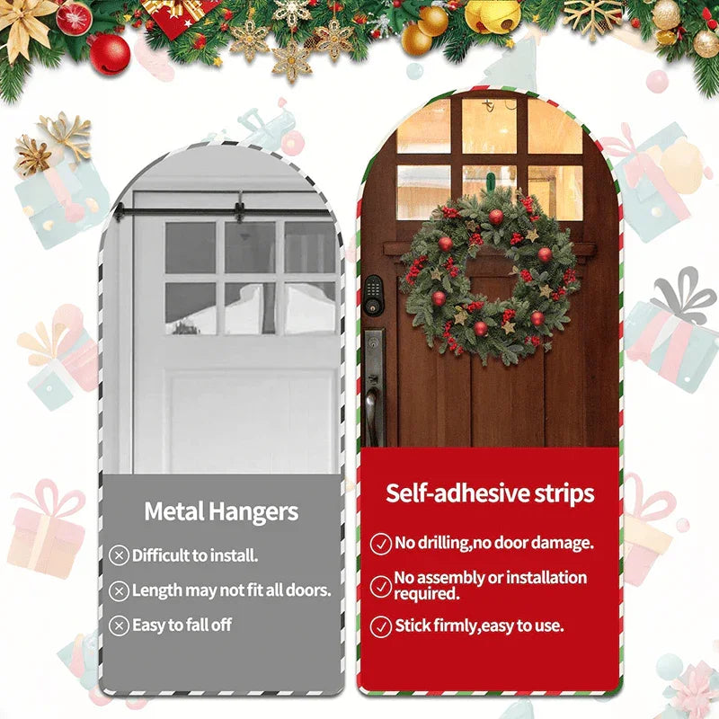 6/12/15pcs Christmas Wreath Hooks Set | Stretchable and Reusable Silicone Adhesive Hangers for Cloaks, Fireplace Stockings, and Wreath Hanging, No-Drill Invisible Installation, Strong Self-Adhesive, Durable Adhesive for Chris House Of Avana