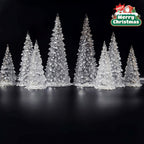 Lighted Acrylic Christmas Trees Acrylic LED Lighted Christmas Tree: 5in/6. 5in/8. 5in Crystal Xmas Tree Lamp Mini Colorful Glowing Tree Figurine Night Light Holiday Party Table Centerpiece House Of Avana