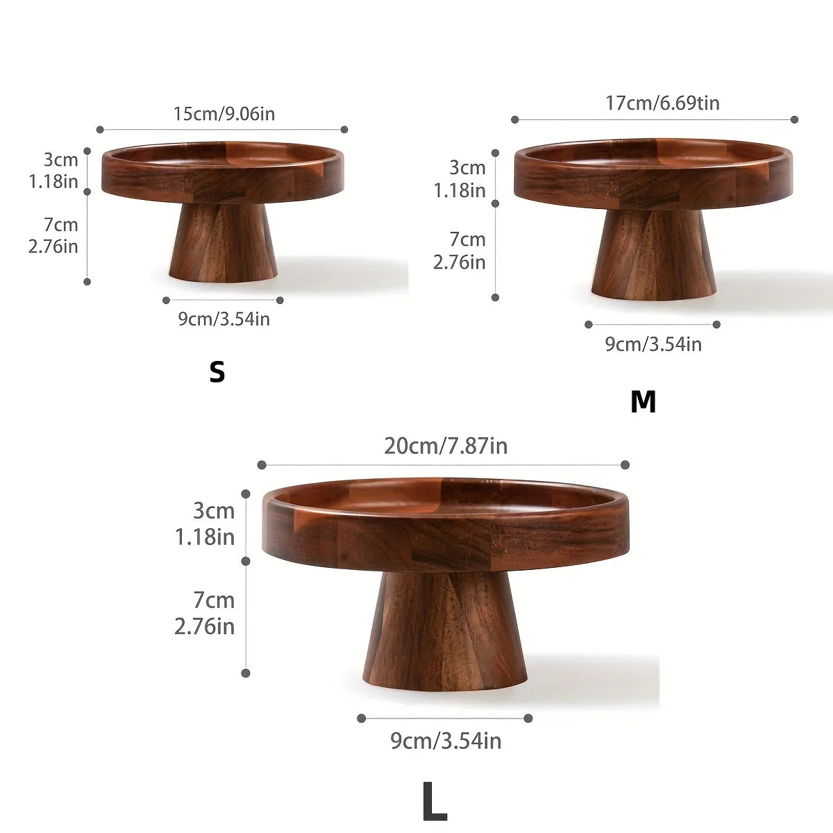 Cake Stand - Wooden Round