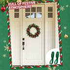 6/12/15pcs Christmas Wreath Hooks Set | Stretchable and Reusable Silicone Adhesive Hangers for Cloaks, Fireplace Stockings, and Wreath Hanging, No-Drill Invisible Installation, Strong Self-Adhesive, Durable Adhesive for Chris House Of Avana