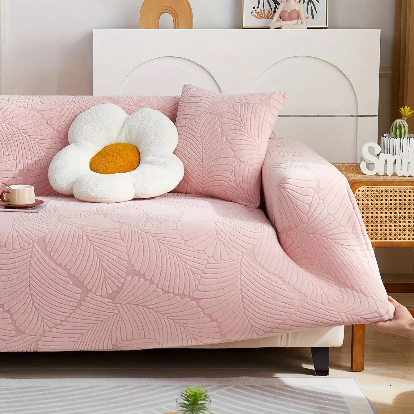 Premium Stretch Gray Couch Cover | Durable, Non-Slip & Versatile topspet