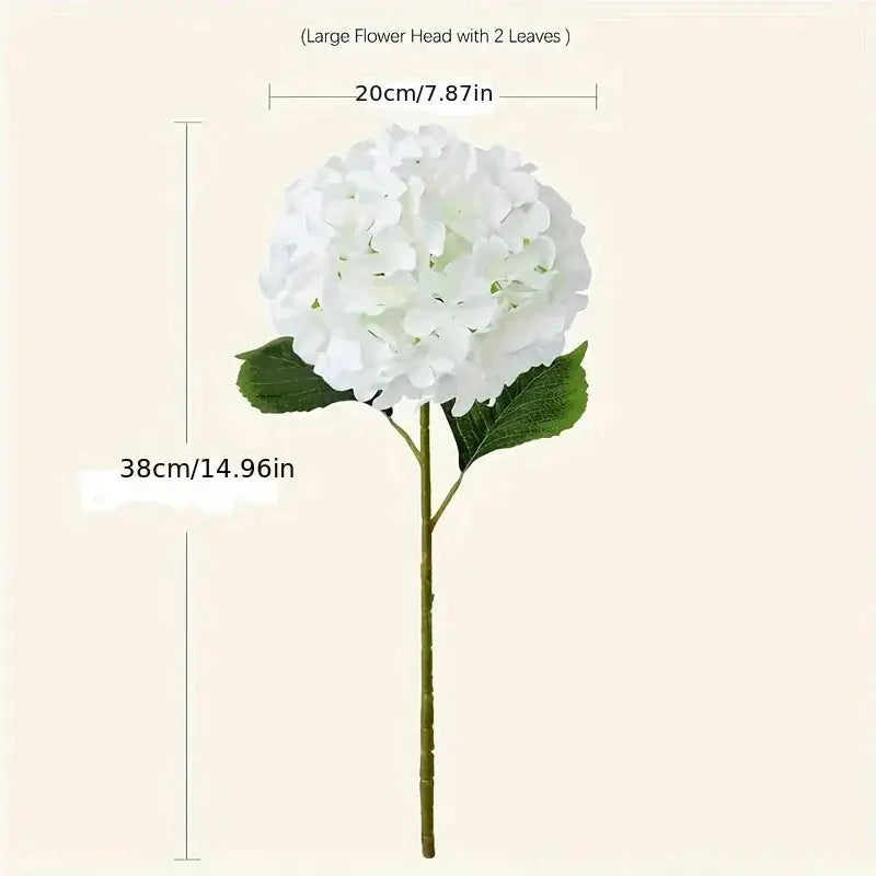 S Artificial White Hydrangea Suit-home Decoration Simulation Flower-uv-resistant Plastic Vine Garnet,... - House Of Avana