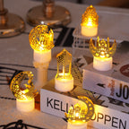 6pack Ramadan Decorations Lights, Eid Decorations, Ramadan Eid Lights, Decorative Table Lights, Ramadan LED Lights, Suitable for Ramadan Outdoor Home Mubarak Eid Decorations, Holiday Decorations, Festive Lighting, Ambient Lig House Of Avana