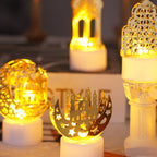 6pack Ramadan Decorations Lights, Eid Decorations, Ramadan Eid Lights, Decorative Table Lights, Ramadan LED Lights, Suitable for Ramadan Outdoor Home Mubarak Eid Decorations, Holiday Decorations, Festive Lighting, Ambient Lig House Of Avana