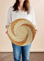 Bahari Banana Bark Wall Basket Kanju Interiors