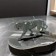 Modern Geometric Leopard Miniature Statue | House of Avana