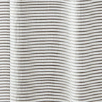 72-inch Grey and White Stripes Cotton Shower Curtain with Tassels