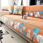 Pet Proof Couch Cover - Boho Chenille Sofa Cover with Tree Embroidery topspet