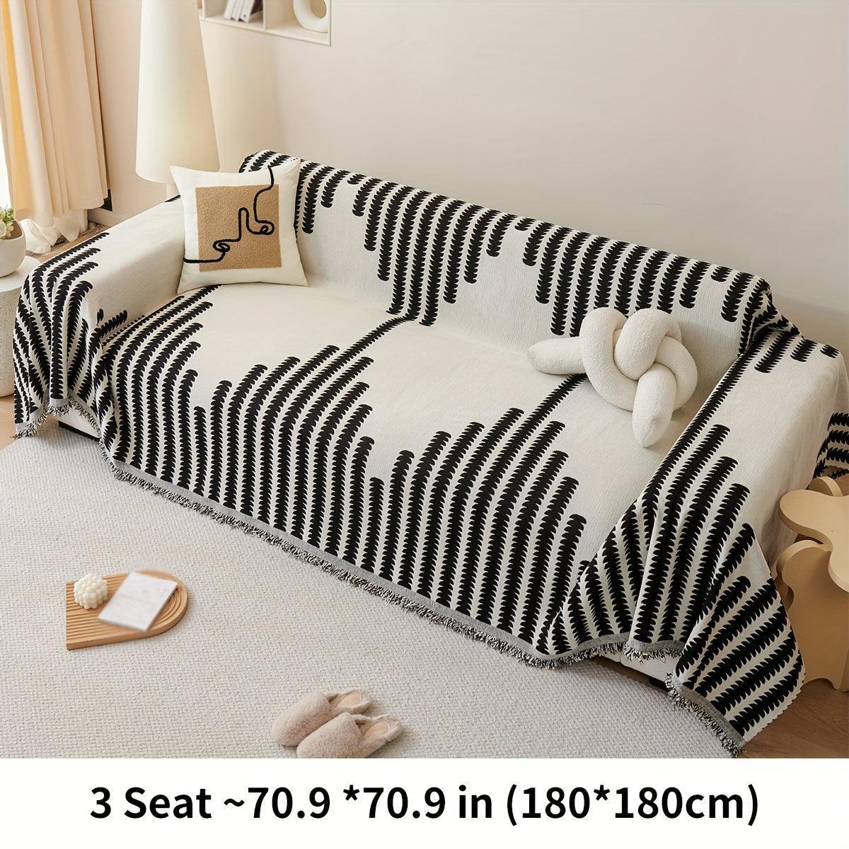 Chenille Fabric Sofa Cover - Soft, Non-Slip, Universal Protector topspet