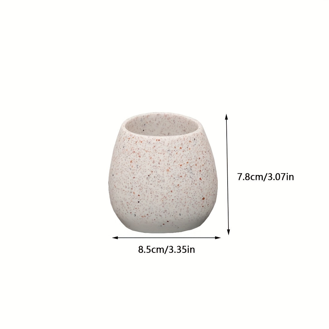 Toilet Rinse Cup - Ceramic White