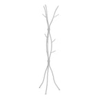 74-inch Freestanding Silver Metal Coat Rack Entryway Hall Tree Umbrella Stand