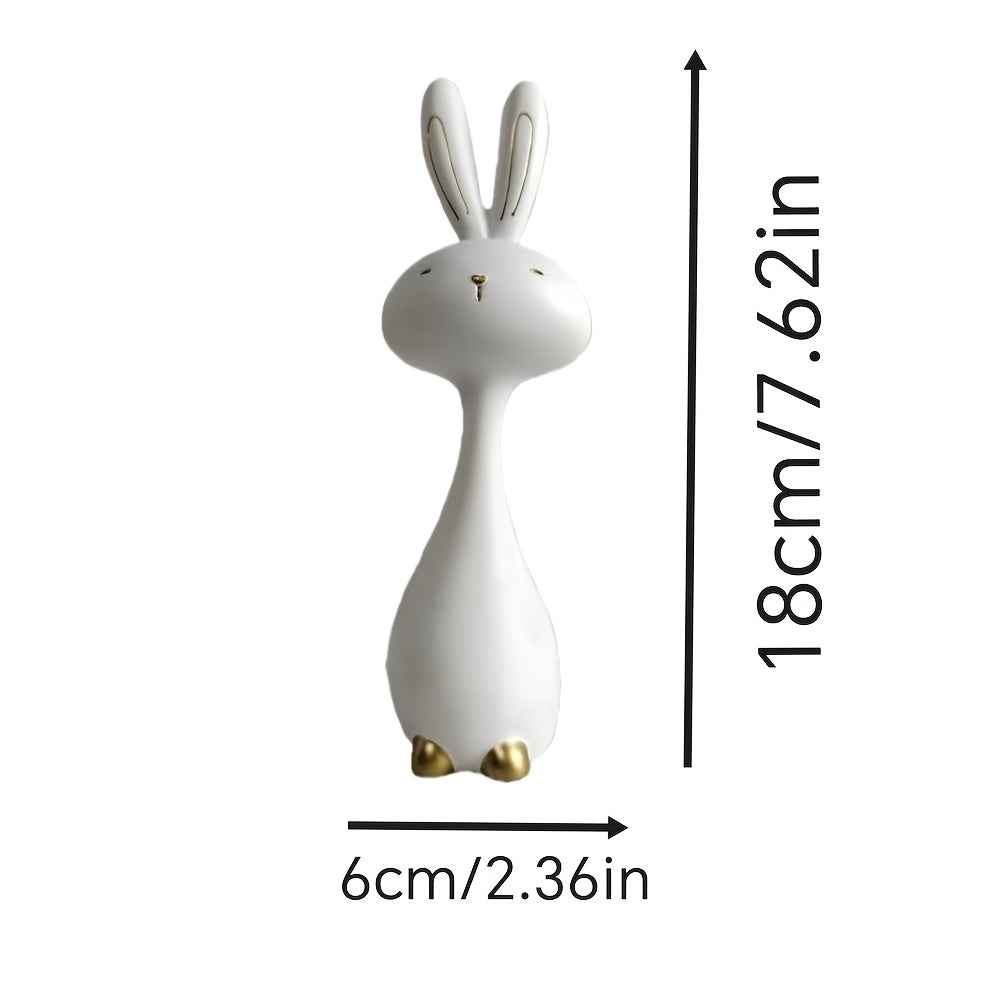 Rabbit Statue - Modern Golden Small