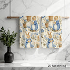 Cleaning Cloths - Cute Bunnies Blue Set