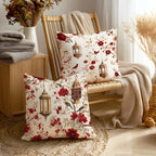 Pillowcases - Traditional Cotton Red 45cm