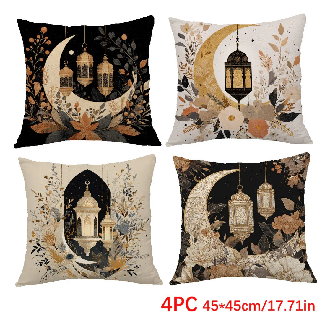 Pillow Covers - Crescent Printed Polyester 44.98cm