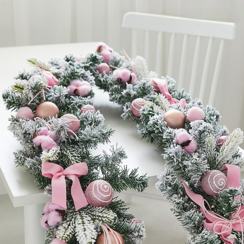 1pc Large Artificial Wreath Centerpiece with Pine Leaves & Golden Accents - Elegant Winter Holiday Decor for Dining Table, Fireplace, or Window - Handmade Plastic, Candle Holder & Wall Hanging Decoration, Christmas Decoration House Of Avana