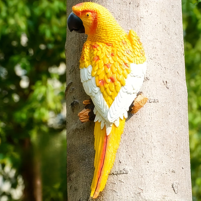 Resin Parrot Figurines Climbing Hanging Decor, Art Deco Style Alphabet Animal Theme, Garden Outdoor Ornament for Various Room Types, Perfect Gift for Girlfriend, Mom - Universal Holiday Decor, No Electricity Needed House Of Avana