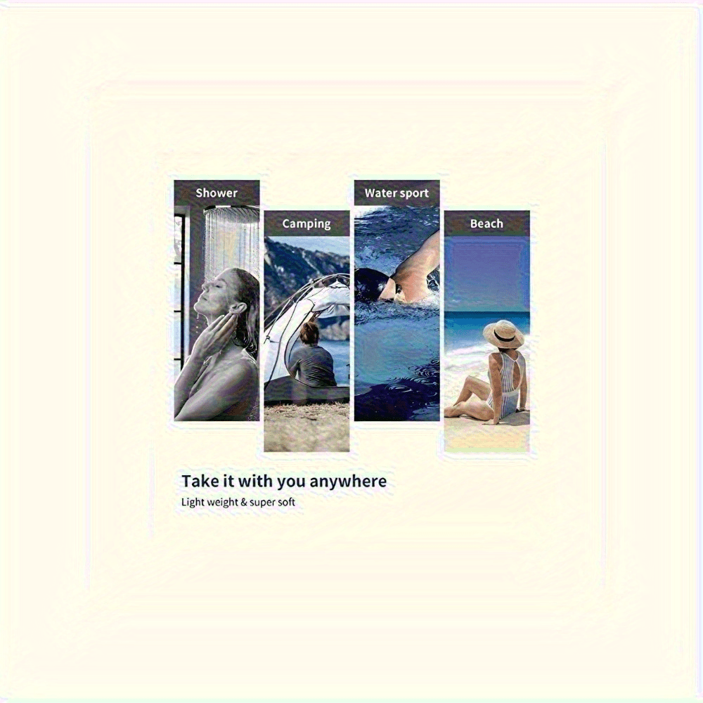 Beach Towel - Quick-Dry Microfiber Horse Print