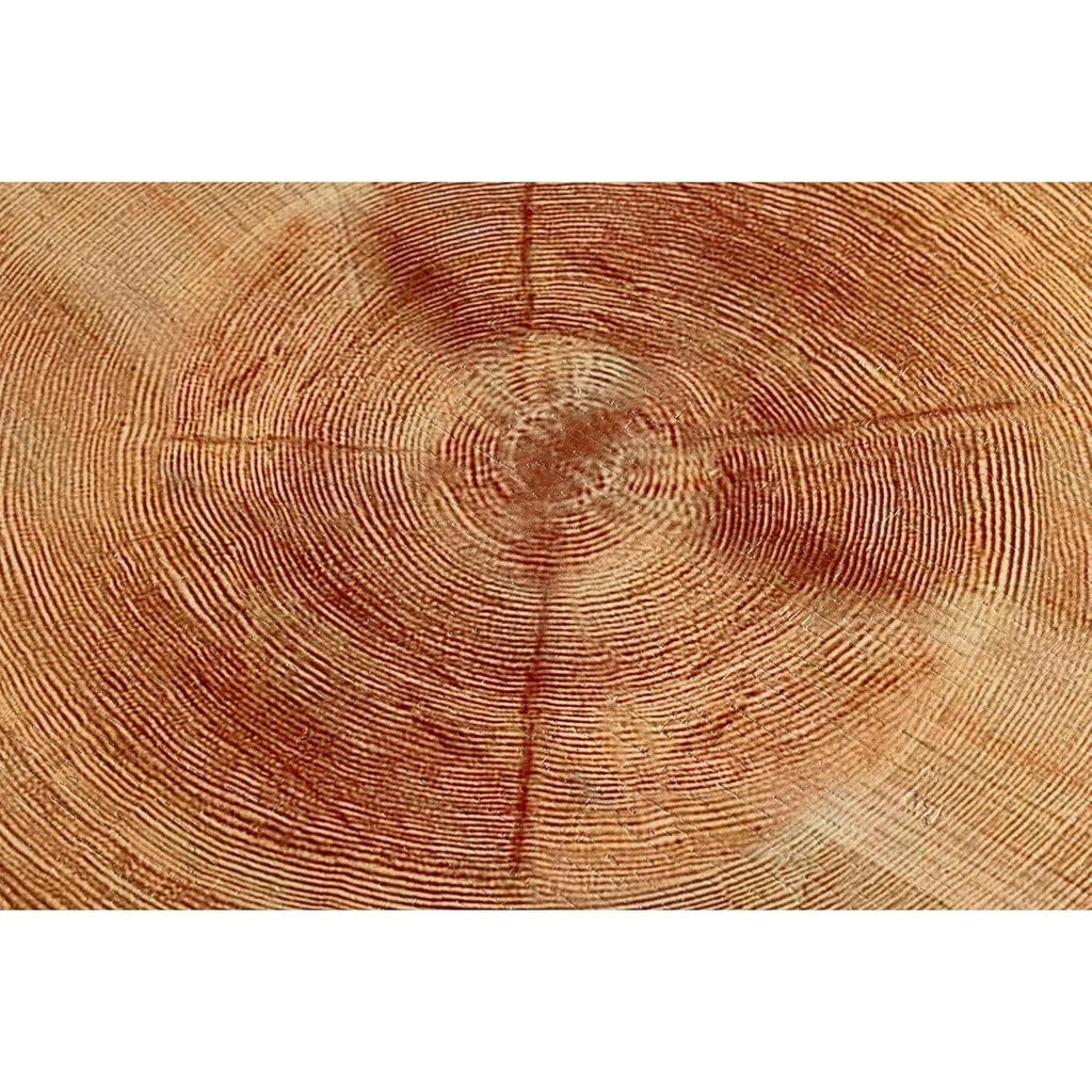 [Modern Farmhouse Nesting Table] Modern Farmhouse Nesting Table Round Natural Finish with Handcrafted Ring Motif, Light Red + Wood Color Furniture for Home, Storage Shelves, Nightstand, Living Room Coffee Table Set House Of Avana