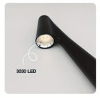 Modern LED Table Lamp with Touch Control - Rechargeable Battery-Powered Desk Light, Matte Black Finish & Adjustable Brightness for Home Office, Living Room, Bedroom Decor, Desk Lamp Rechargeable, Bedroom Lighting, Sleek Desig House Of Avana