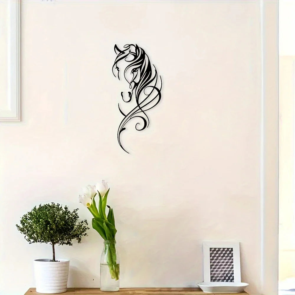 Vintage-Inspired Abstract Horse Wall Art Decor - House Of Avana