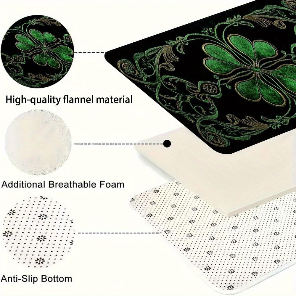 Rug - Modern Velvet Black Green