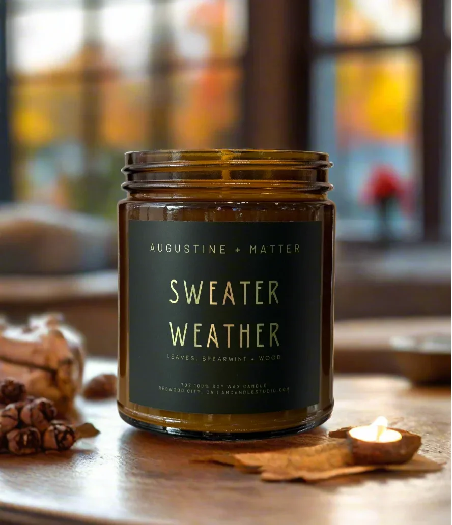 Sweater Weather - 7oz Soy Candle Augustine + Matter Candle Studio LLC