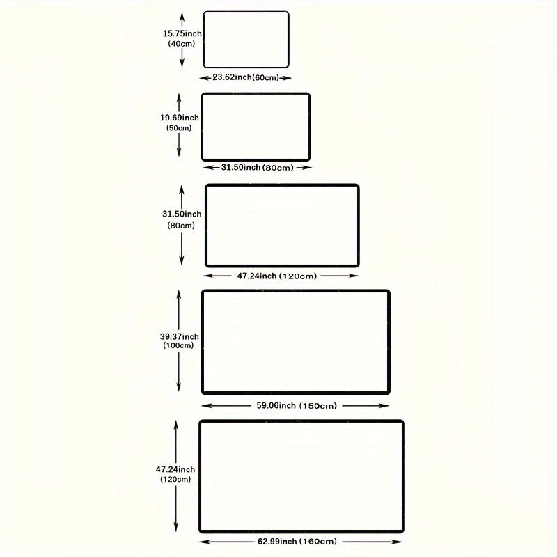 Kitchen Mat - Non-Slip Polyester 2-Pack